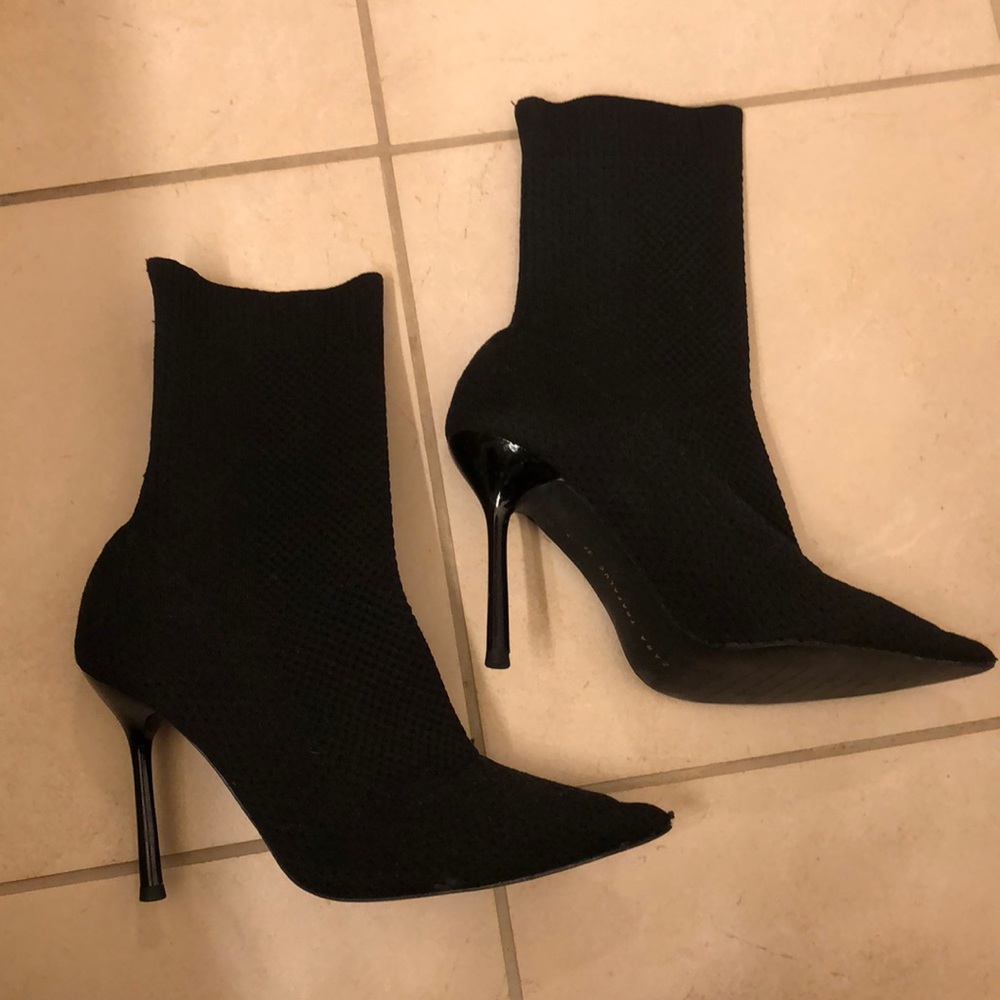 High Heeled Sock Boots